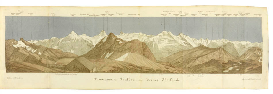 Published in 1864, this is the first issue of the tenth edition of Baedeker's Schweiz.