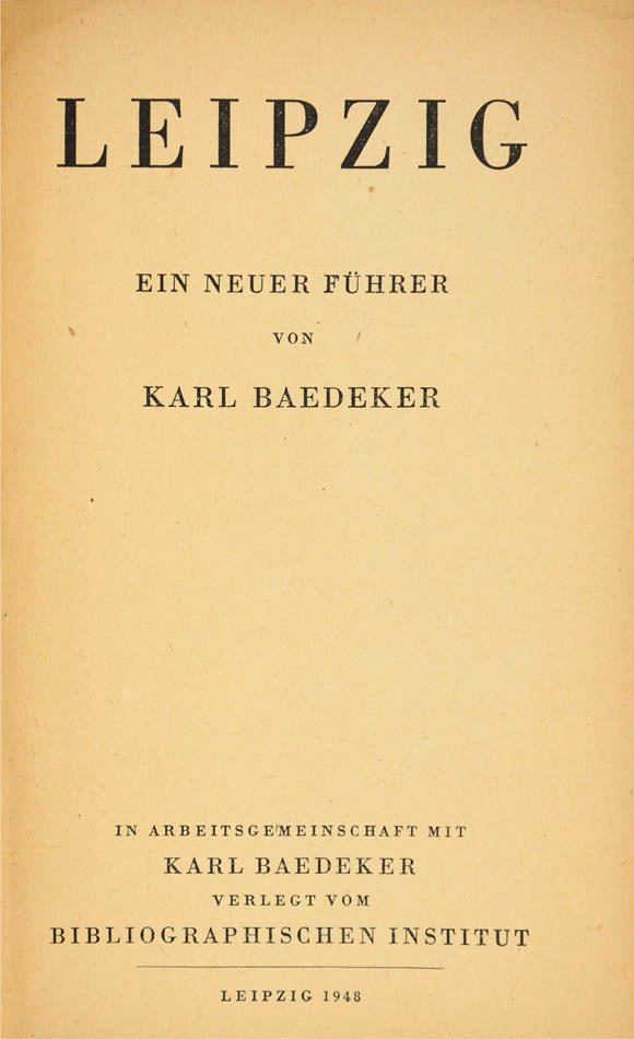 This was the first post-War edition published by Baedeker.