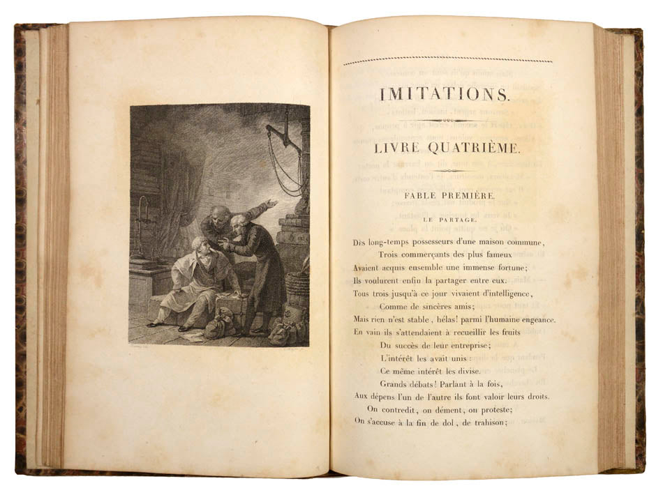 a fresh example with wide margins of this edition comprising 86 original fables of the 'russian lafontaine'