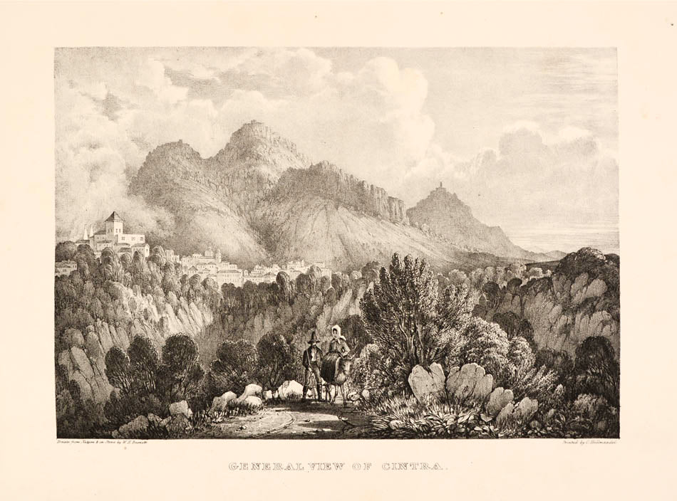 A fine visual record of Sintra in the Sintra Mountains, the royal sanctuary near Lisbon, now a UNESCO heriage site.