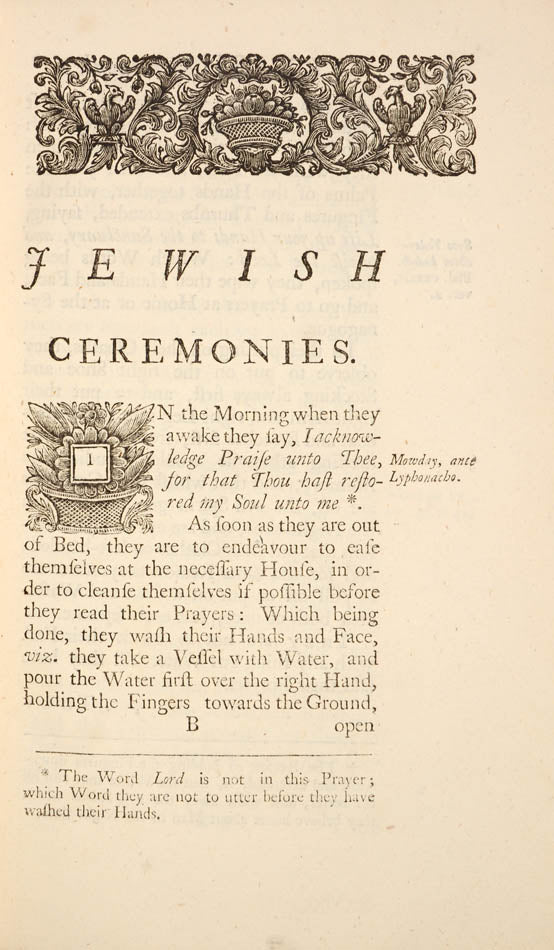 Abraham Mears' Book of Religtion is the earliest translation to English of the Jewish prayer-book.
