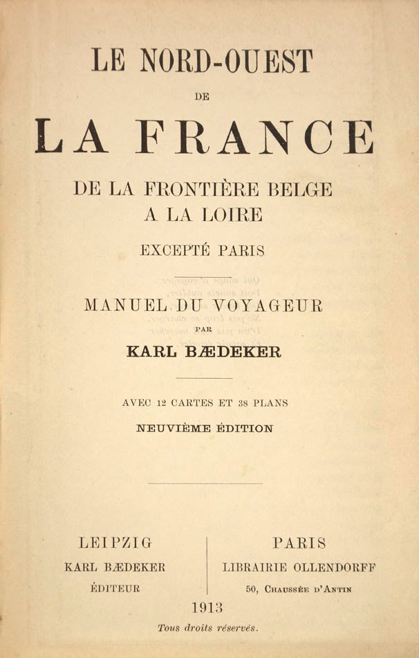 Issued c.1903 with 12 maps and 21 town plans.