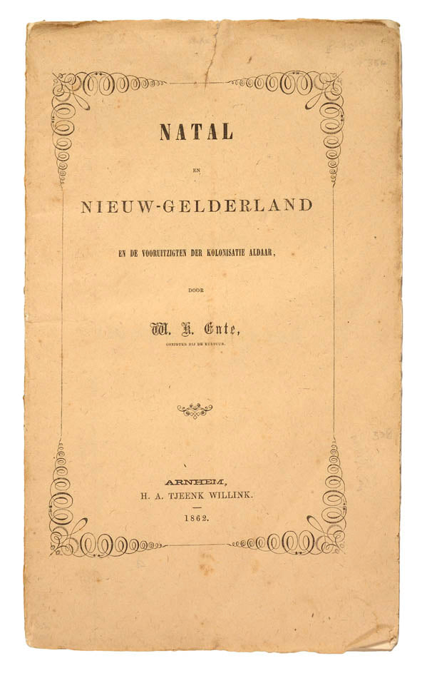 Natal Colony, Durban, and the Umgeni and Umvoti Rivers.