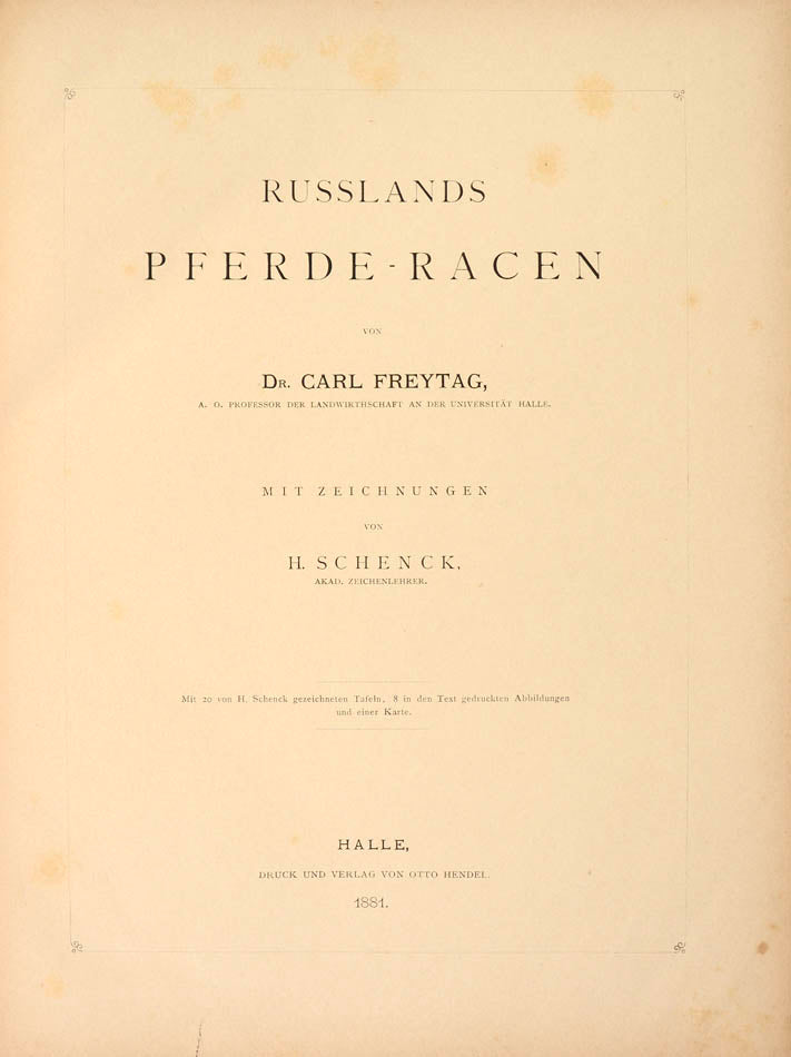 Russlands Pferde-Racen.