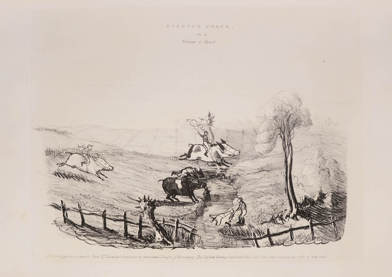 Grand Steeple Chace run at Hog's Norton exemplified in Six Plates.