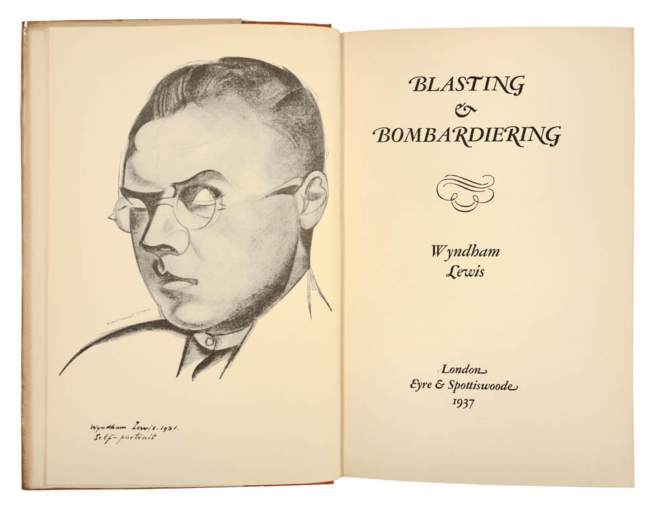 First edition of the first of two primarily autobiographical works by Wyndham Lewis, followed by Rude Assignment (1950).