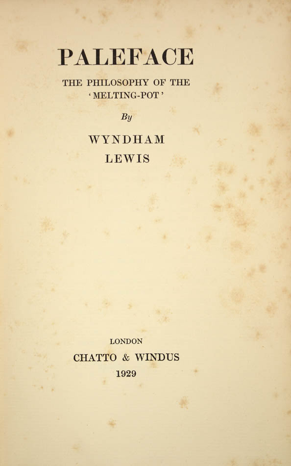An adaptation of an essay originally in The Enemy, No.2, examining the presence and role of "race-consciousness" in contemporary literature and poetry.