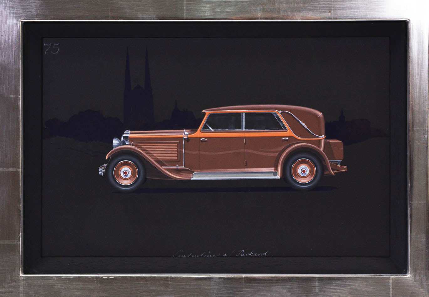 Landauline coachwork design by Alexis Kellner AG for the Packard Custom Eight.