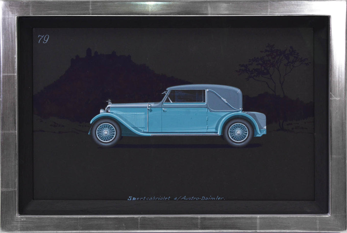 Sportcabriolet coachwork design by Alexis Kellner AG for an Austro-Daimler.