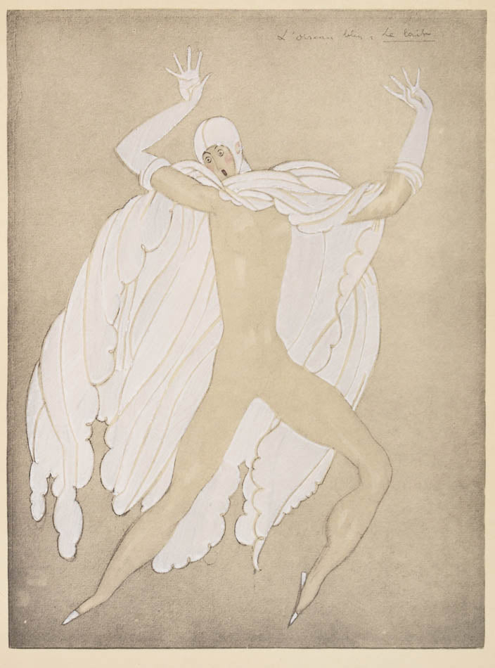 L'Oiseau Bleu one of 25, 14 pochoirs after Georges Lepape; Décors et costumes pour... one of 10 copies, 61 plates including double-page; original wrappers<br />