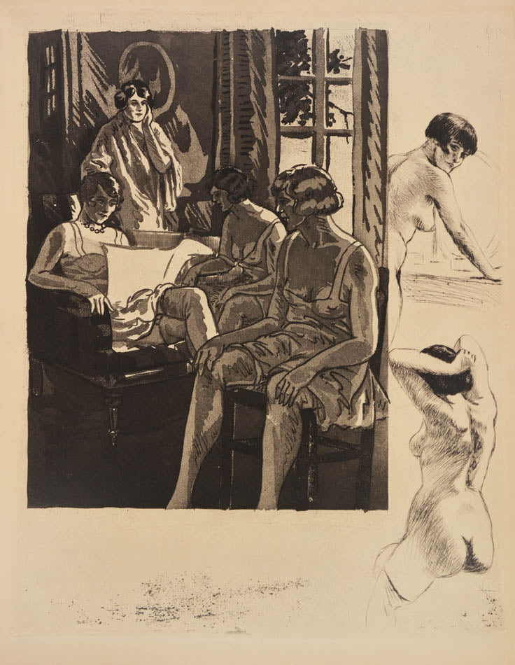 limited edition with a copper plate and a collection of original drawings from two other artists