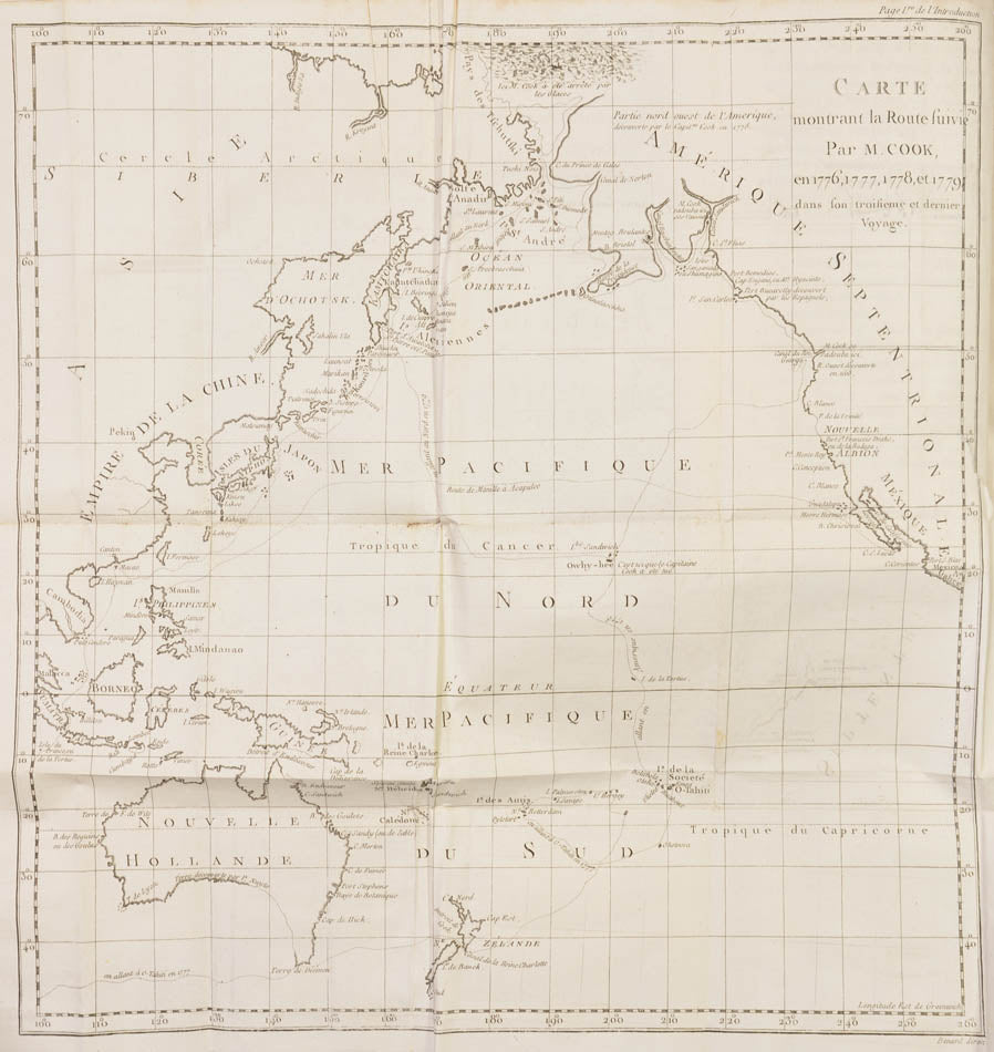 The first French edition of Rickman's acccount of Cook's third and last voyage, which preceded the official account.
