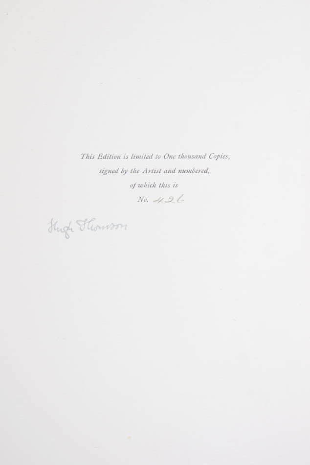 Hugh Thomson (1860-1920) renowned illustrator, in pen and ink, of classic titles