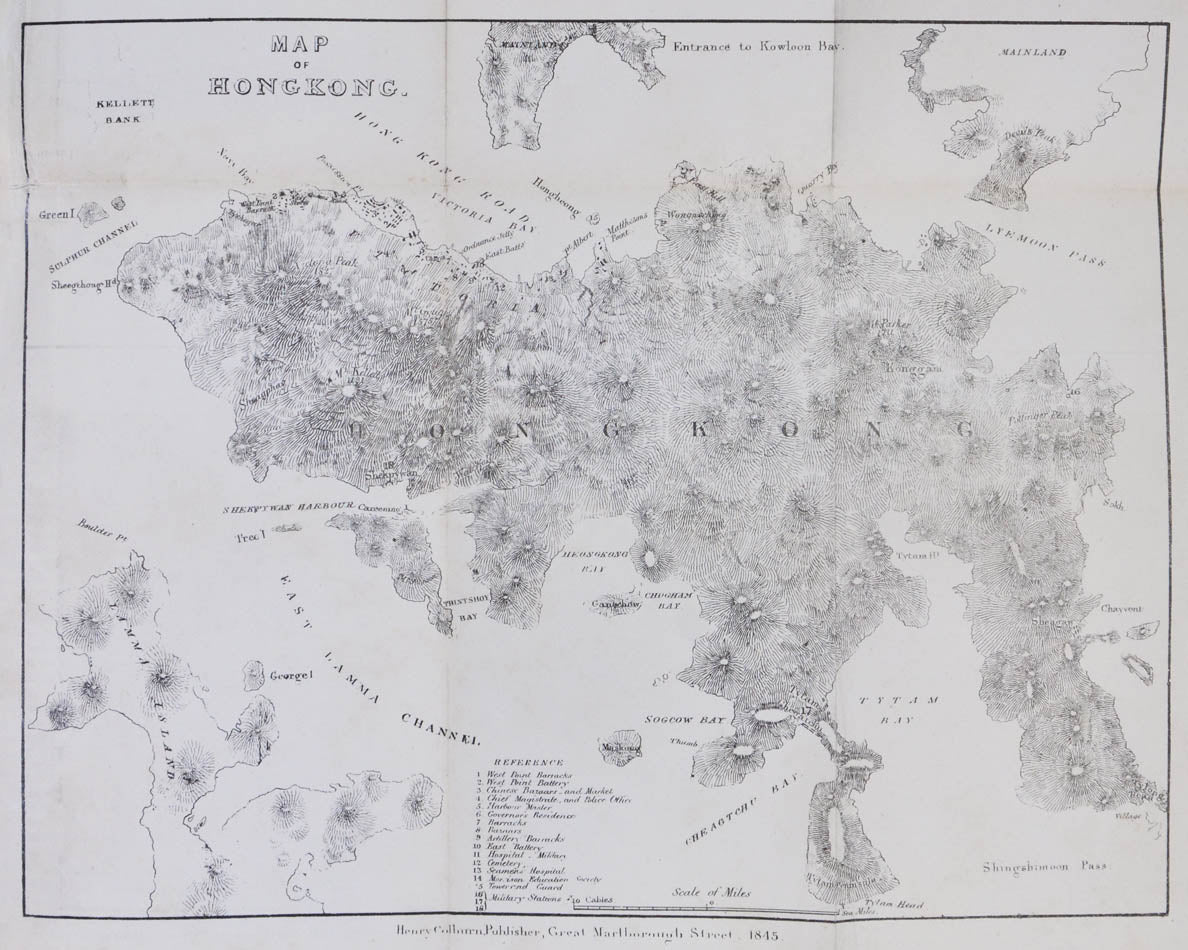 Important account of the First Opium War. Includes a fine map of Hong Kong.