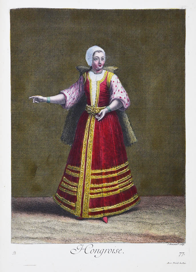 An exceptional example of Recueil de cent Estampes by Jacques Le hay and Charles de Feriol.