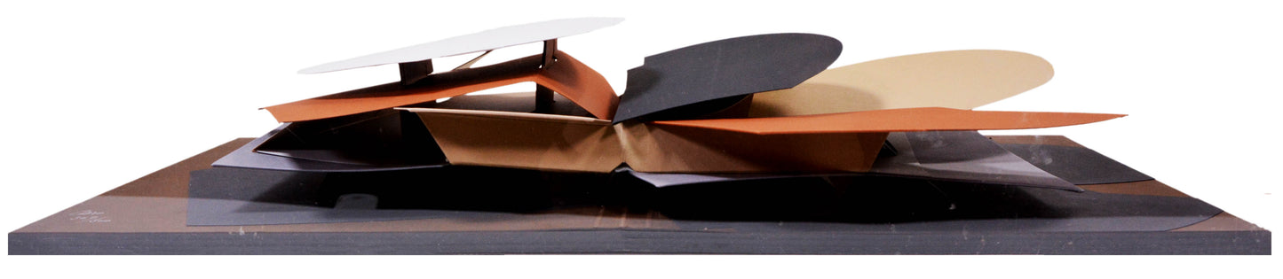 Leaf Pool by Anthony Caro is a wall mounted card sculpture, signed and numbered from the edition of 500 in pencil.
