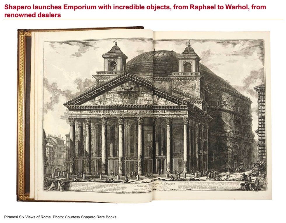 Art Daily: Shapero launches emporium