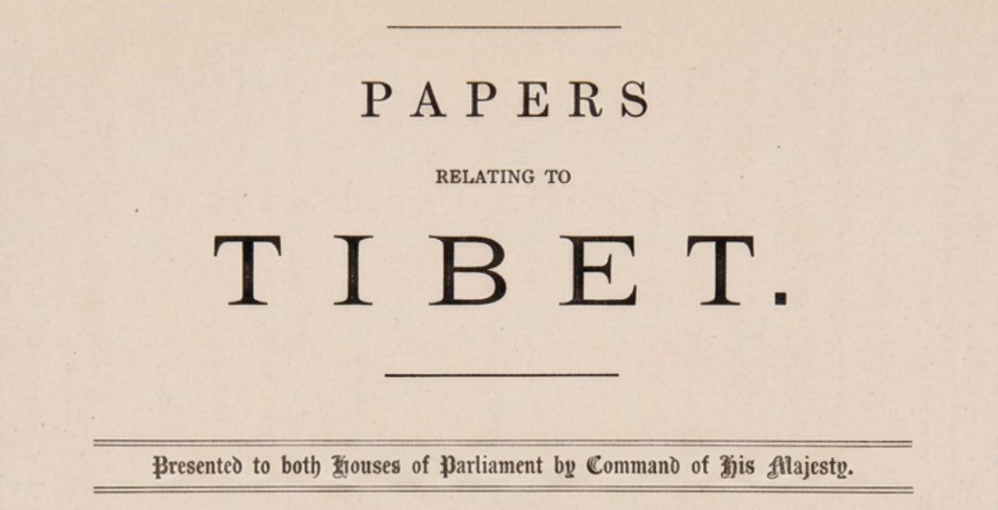 Title page from 'Papers relating to Tibet'