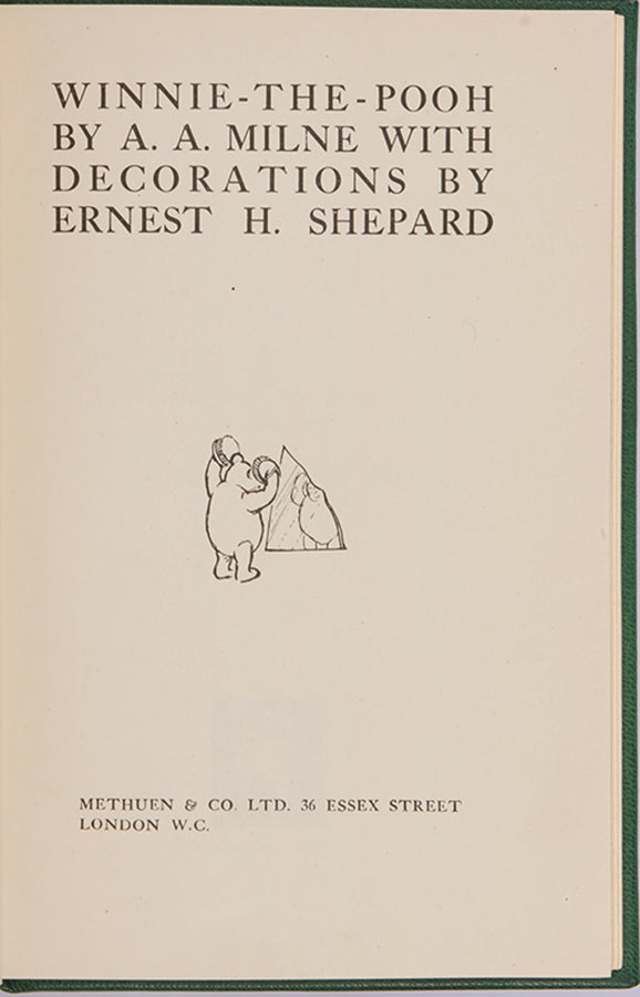A charming collection of rhymes and verses, some of which, such as 'Us Two' and 'The Friend' feature Winnie-The-Pooh, all by A A Milne and illustrated by E H Shepard
