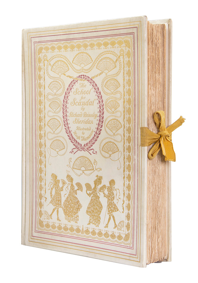 The special deluxe limited edition of Sheridan's The School for Scandal, illustrated & signed by Hugh Thomson, in publisher's full vellum binding 