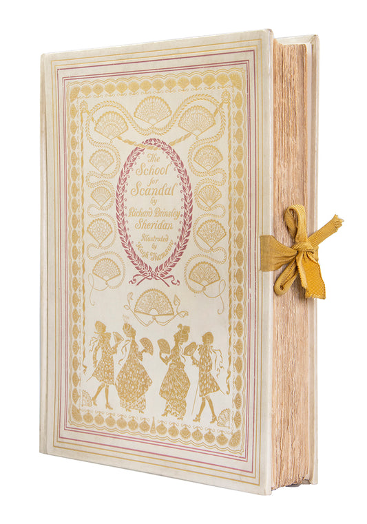 The special deluxe limited edition of Sheridan's The School for Scandal, illustrated & signed by Hugh Thomson, in publisher's full vellum binding 