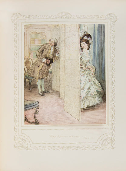 The special deluxe limited edition of Sheridan's The School for Scandal, illustrated & signed by Hugh Thomson, in publisher's full vellum binding 