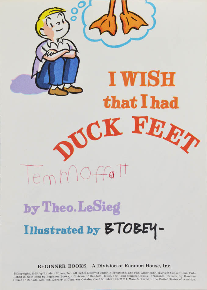 A cautionary tale on the merits of being oneself rather than always wishing to be something else or more, from the Beginner Books series by Dr Seuss.