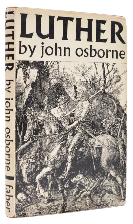 A first edition of John Osborne's depiction of Martin Luther, a role made famous by Albert Finney. Winner of the Tony Award for Best Play in 1964.