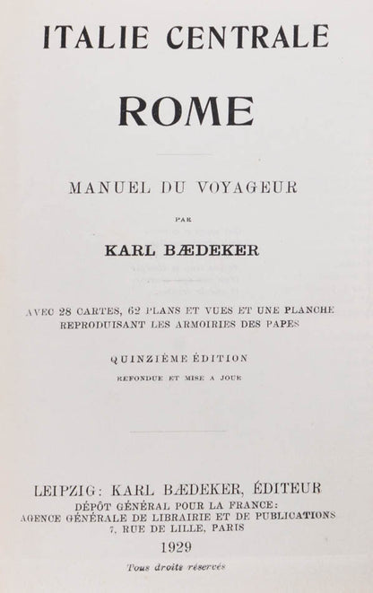Last edition of Central Italy in French. 
