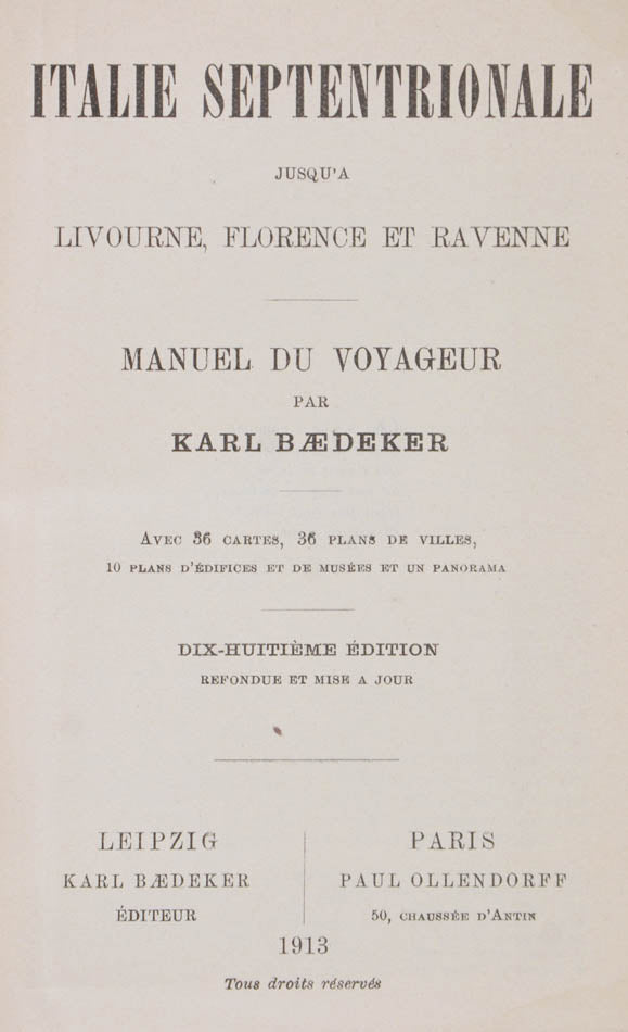 Last edition before World War I.