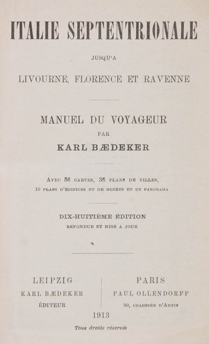 Last edition before World War I.