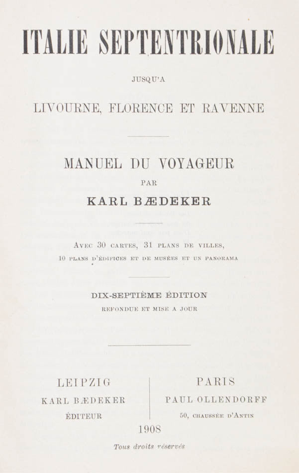 This volume covers Tuscany and the Veneto. Maps of Florence and Venice included.