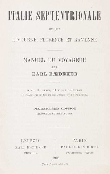This volume covers Tuscany and the Veneto. Maps of Florence and Venice included.