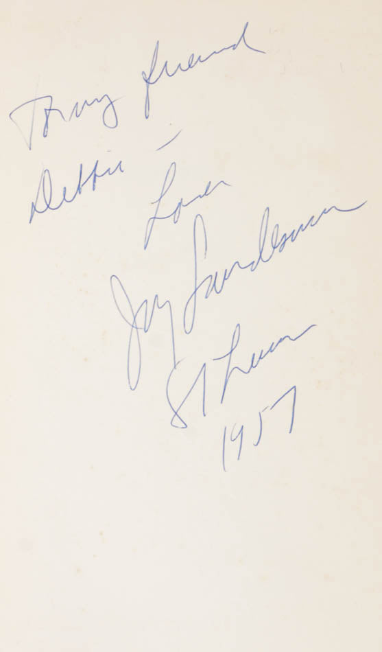 Interesting association copy of the first US edition of Murphy by Samuel Beckett, with contemporary gift inscription of all-round far-out guy Jay Landesman