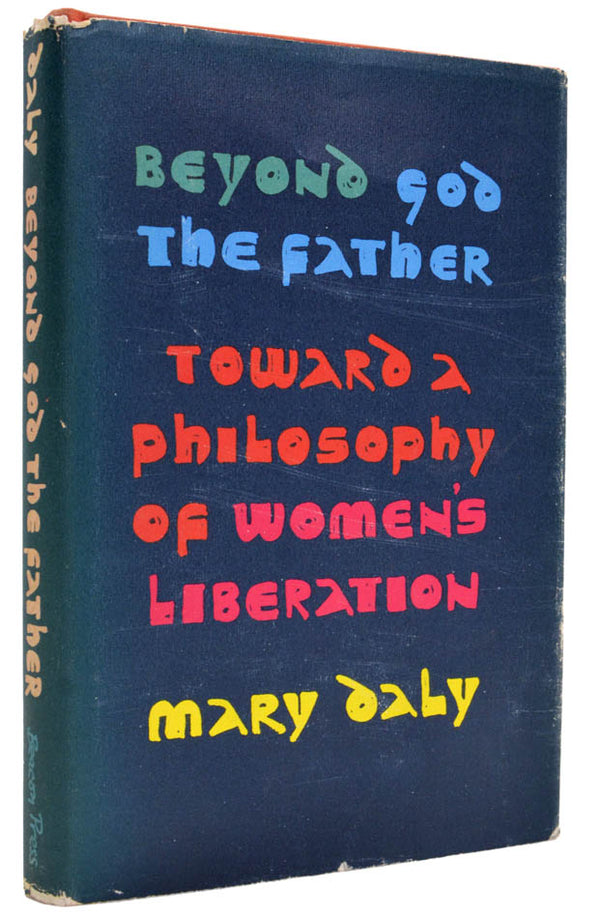 Inscribed first edition of a radical feminist work on a universal human transcendence via a reappraisal of the patriarchally imposed syntax & ontology.