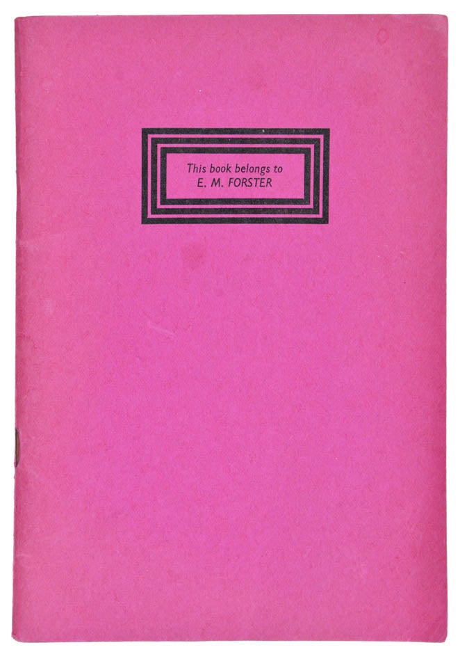 A great little catalogue by this famous Cambridge bookshop listing books from E.M. Forster's library.