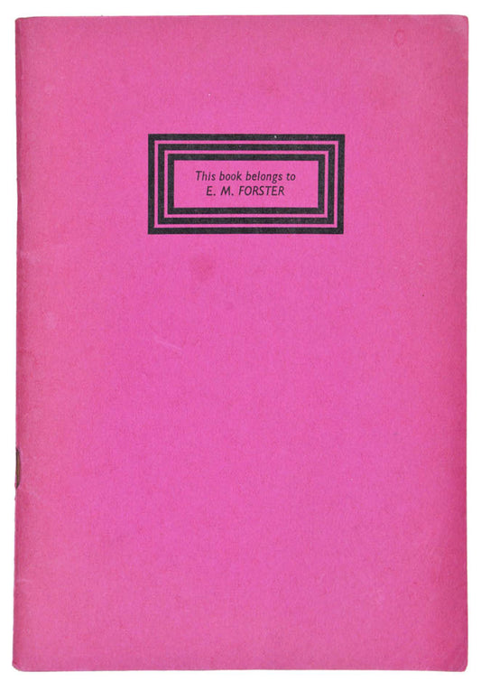 A great little catalogue by this famous Cambridge bookshop listing books from E.M. Forster's library.
