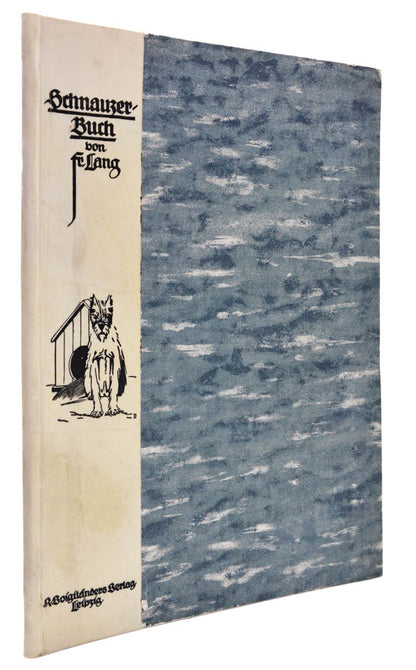Lovely woodcut illustrations of the Schnauzer dog.