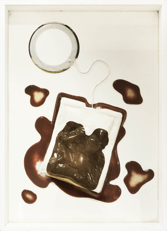 Claes Oldenburg, Tea Bag, from the portfolio 4 on Plexiglas, 1966, screenprint, vinyl, felt, plexiglas, cord, signed, from the edition of 125