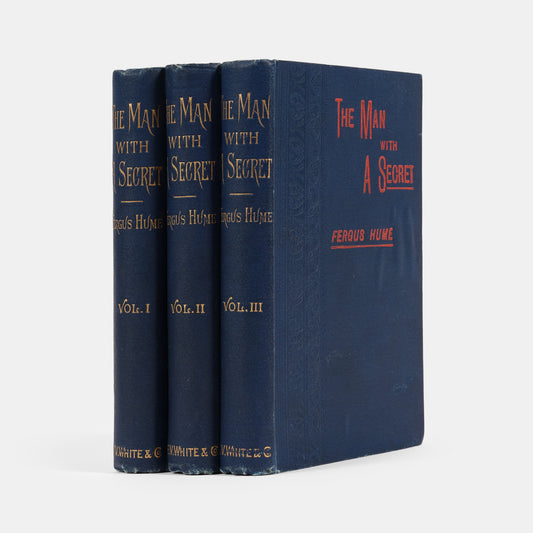 An early and uncommon first edition three-decker mystery novel by Hume.