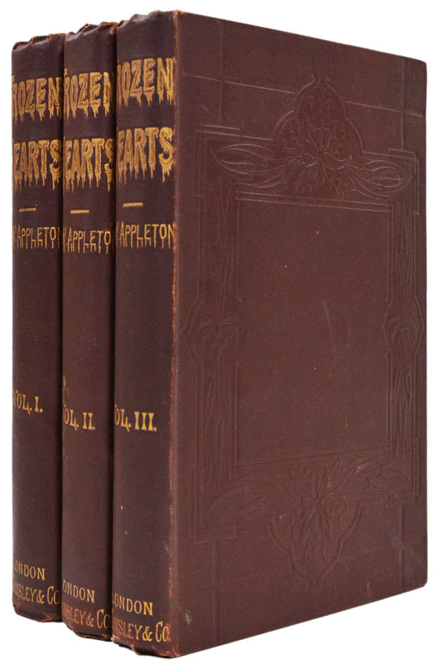 An excellent three-decker first edition of this Hubin-listed Victorian novel.  This work would probably be best classified as a mystery novel.