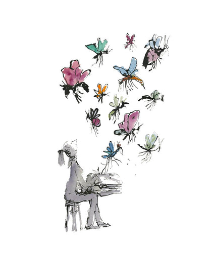 One of 100 numbered copies, complete with a colour giclée print, and 51 original illustrations of readers.