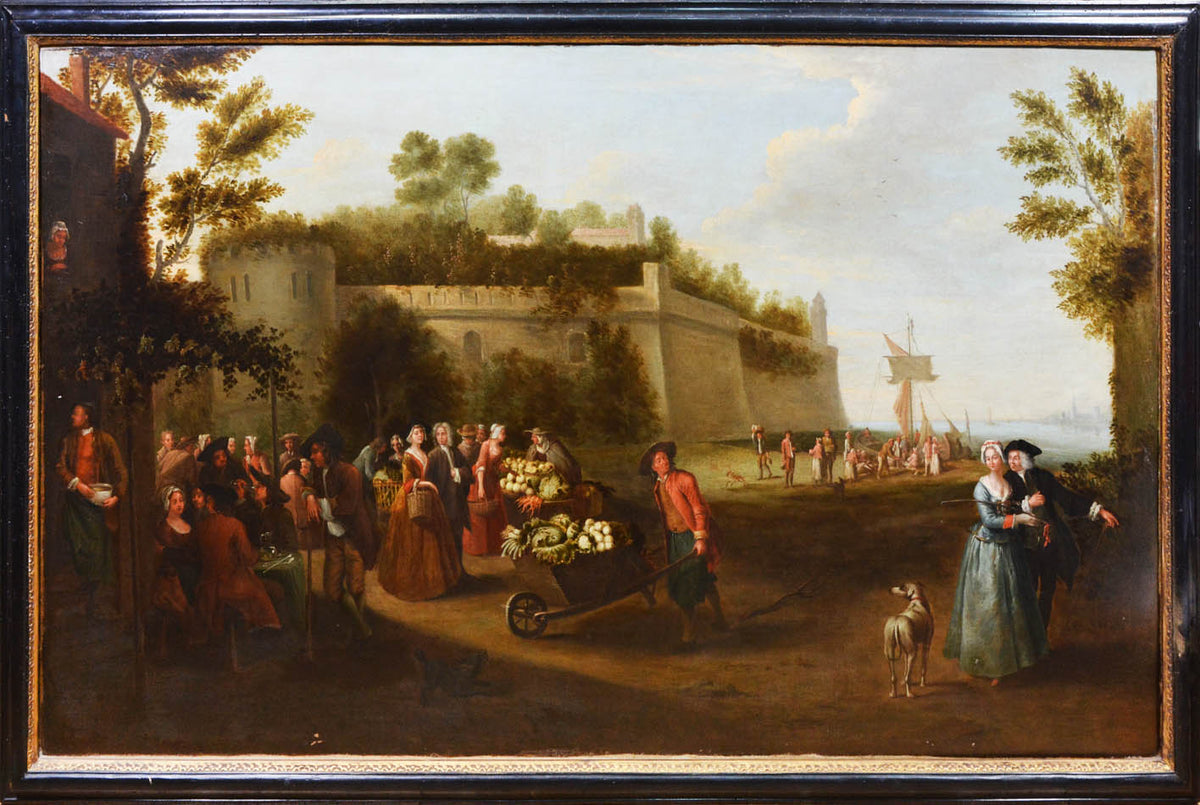 Oil on canvas, signed and dated B. Nebot, 1751. 