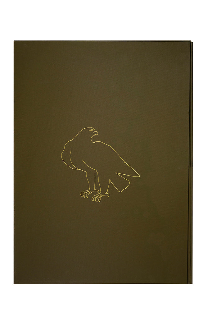 A monumental book with striking full-page etchings by Frink depicting the figures, animals and birds that characterise her work. 