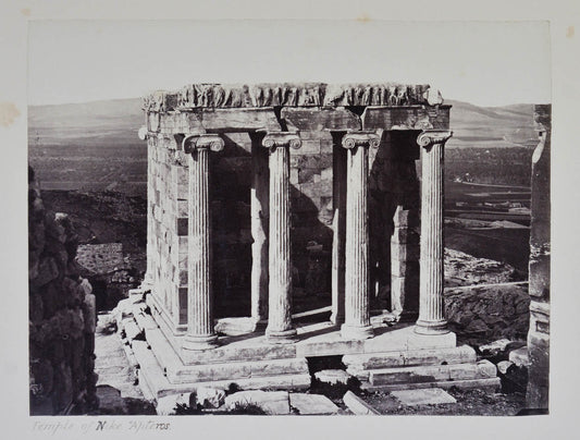 Photographs include: the Acropolis, Temple of Jupiter, Gate of Adrian, Theatre of Herodes Atticus, Propylea, Temple of Nike, etc.