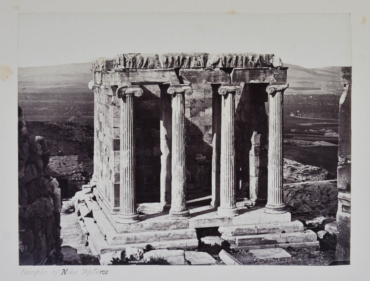 Photographs include: the Acropolis, Temple of Jupiter, Gate of Adrian, Theatre of Herodes Atticus, Propylea, Temple of Nike, etc.