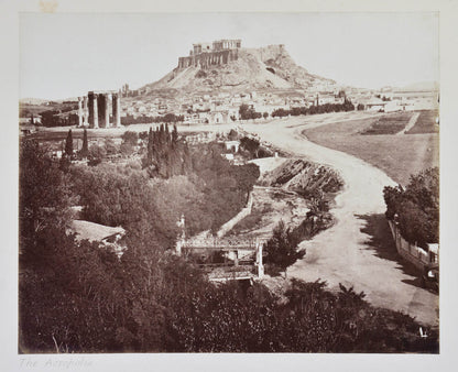 Photographs include: the Acropolis, Temple of Jupiter, Gate of Adrian, Theatre of Herodes Atticus, Propylea, Temple of Nike, etc.