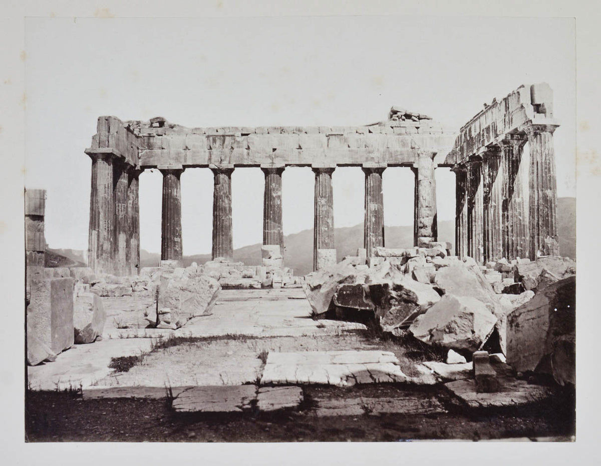 Photographs include: the Acropolis, Temple of Jupiter, Gate of Adrian, Theatre of Herodes Atticus, Propylea, Temple of Nike, etc.