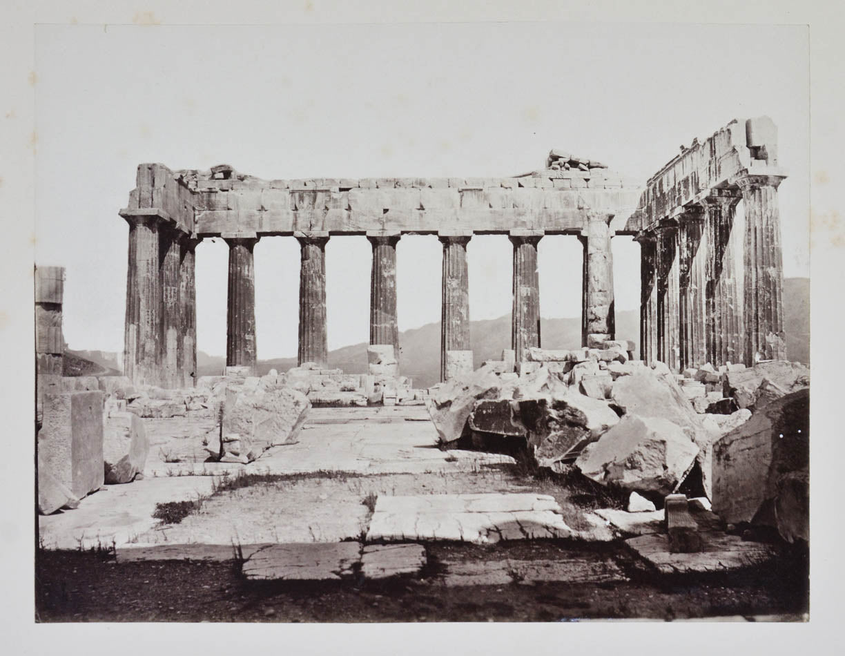 Photographs include: the Acropolis, Temple of Jupiter, Gate of Adrian, Theatre of Herodes Atticus, Propylea, Temple of Nike, etc.