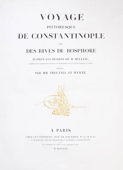 Voyage pittoresque de Constantinople et des rives du Bosphore.